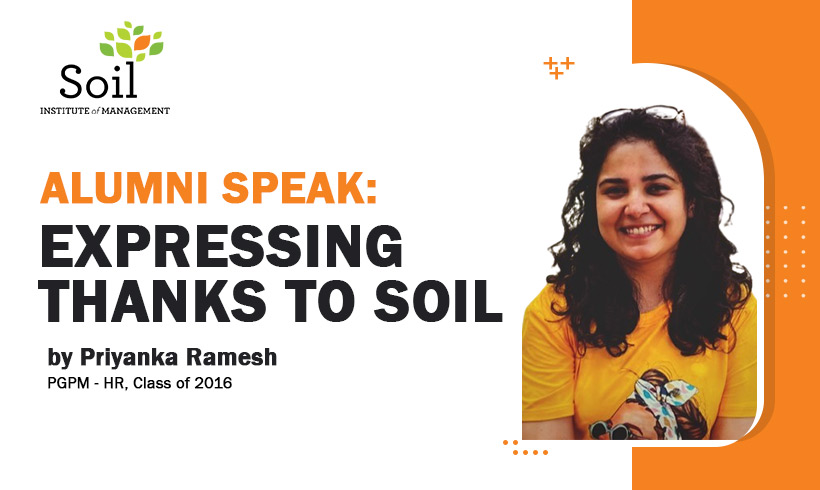 Alumni Speak: Expressing Thanks to SOIL