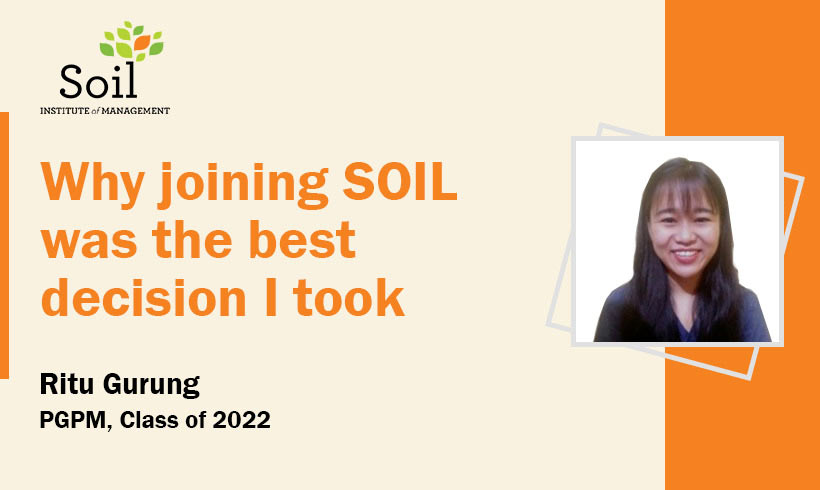 Why joining SOIL was the best decision I took
