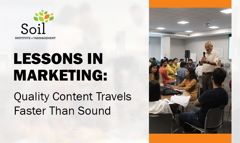 Lessons in Marketing: Quality Content Travels Faster Than Sound