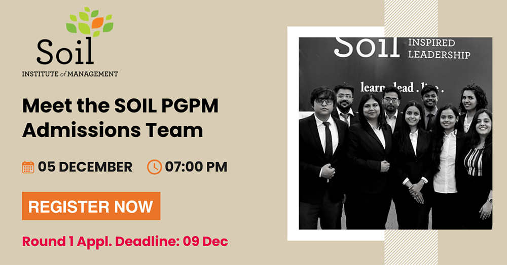 Meet the SOIL PGPM Admissions Team