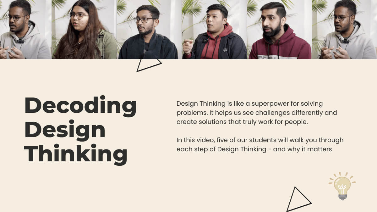 SOIL Students explaining how design thinking helps them