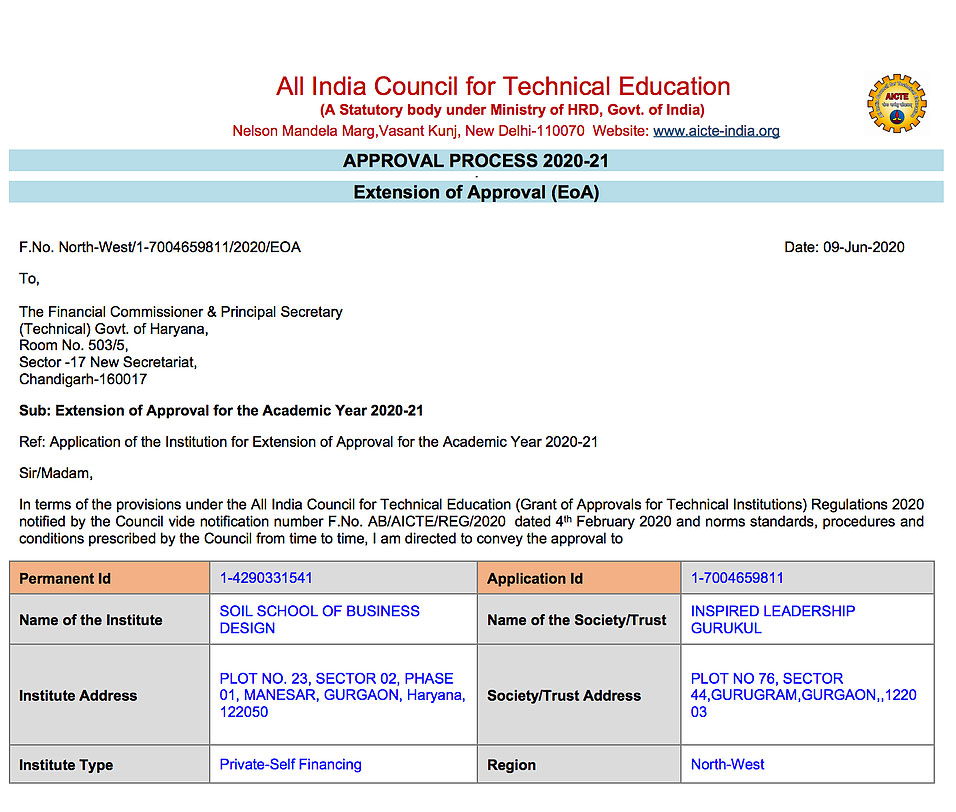 AICTE Approval Extension 2020